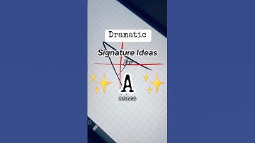 Dramatic Signature Ideas for A Names #a #art #signature #calligraphy #name