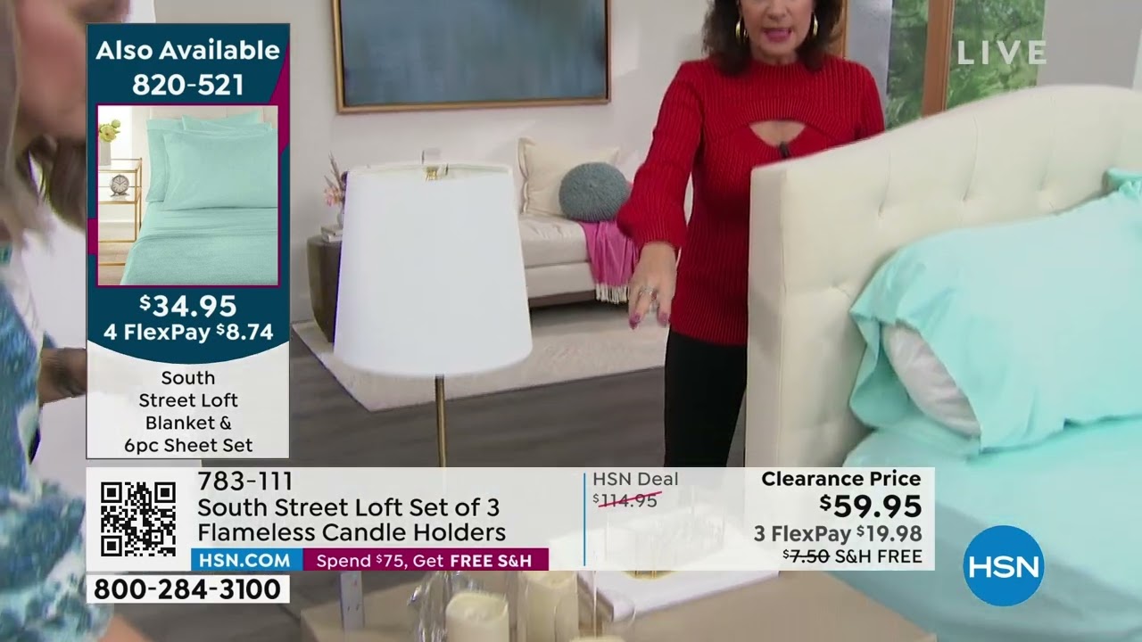 South Street Loft Set of 3 Flameless Candle Holders