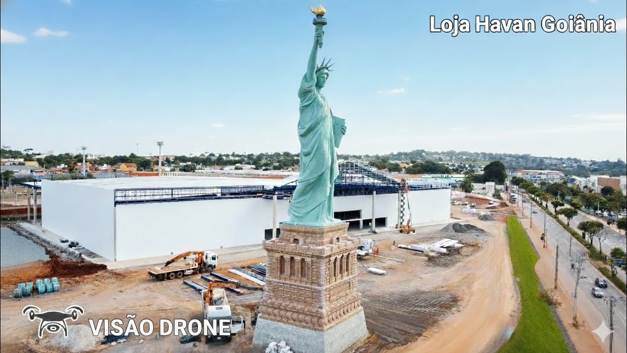 Obras da Loja Havan Goiânia  - Visão de drone