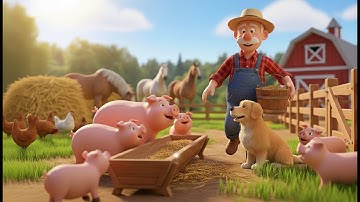 Old MacDonald Had a Farm | Animal Songs | Nursery Rhymes & Kids Songs