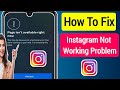 How To Fix- Instagram Not Working Problem (2023) | why Instagram is not working | Instagram Not Open