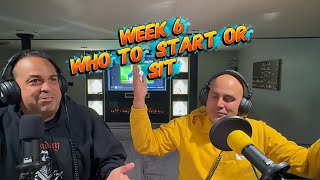 Week 6 Who to Start and Sit #fantasyfootball #podcast #fantasyfootballadvice 