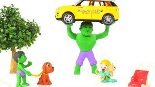 STRONG SUPERHERO SAVES THE KITTEN ❤ SUPERHERO BABIES PLAY DOH CARTOONS FOR KIDS