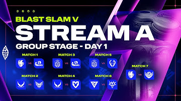 BLAST Slam V, Group Stage, Day 1: Stream A - Dota 2 LIVE