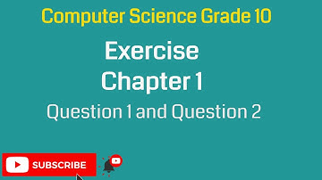 Computer Science Grade 10 Chapter 1 Exercise || computer science class 10 exercise,  SysTechs.