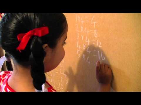3Years Kanan  -Doing 3 x and 4 x Times-Table.MTS