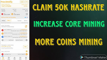 How To Claim 50K Hash Rate In Satoshi Mining App || Increase Core Coin Mining