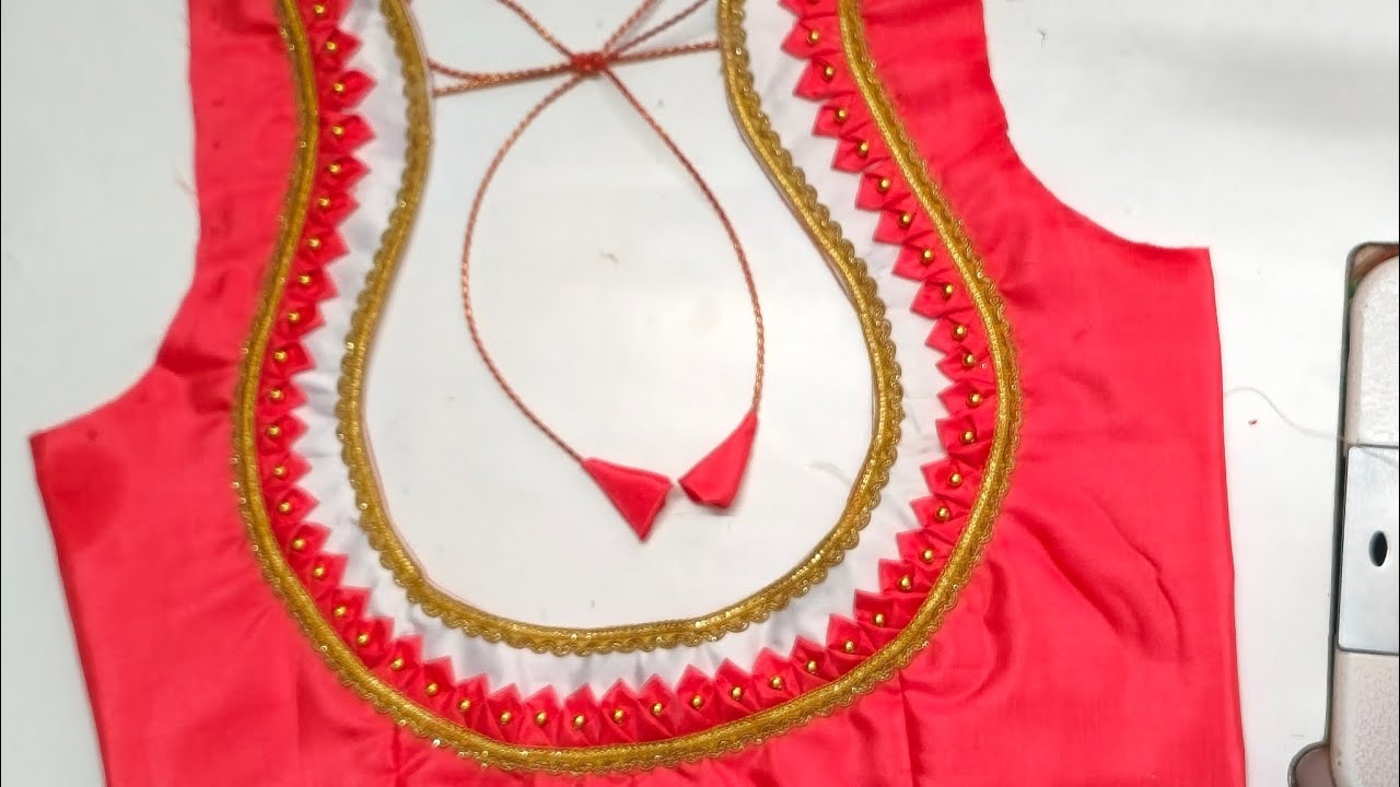 New blouse back neck design cutting and stitching 🥰