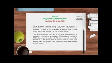 Programación Entera Binaria