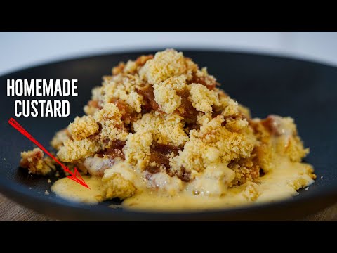 Apple amp Rhubarb Crumble  How To Make Recipe