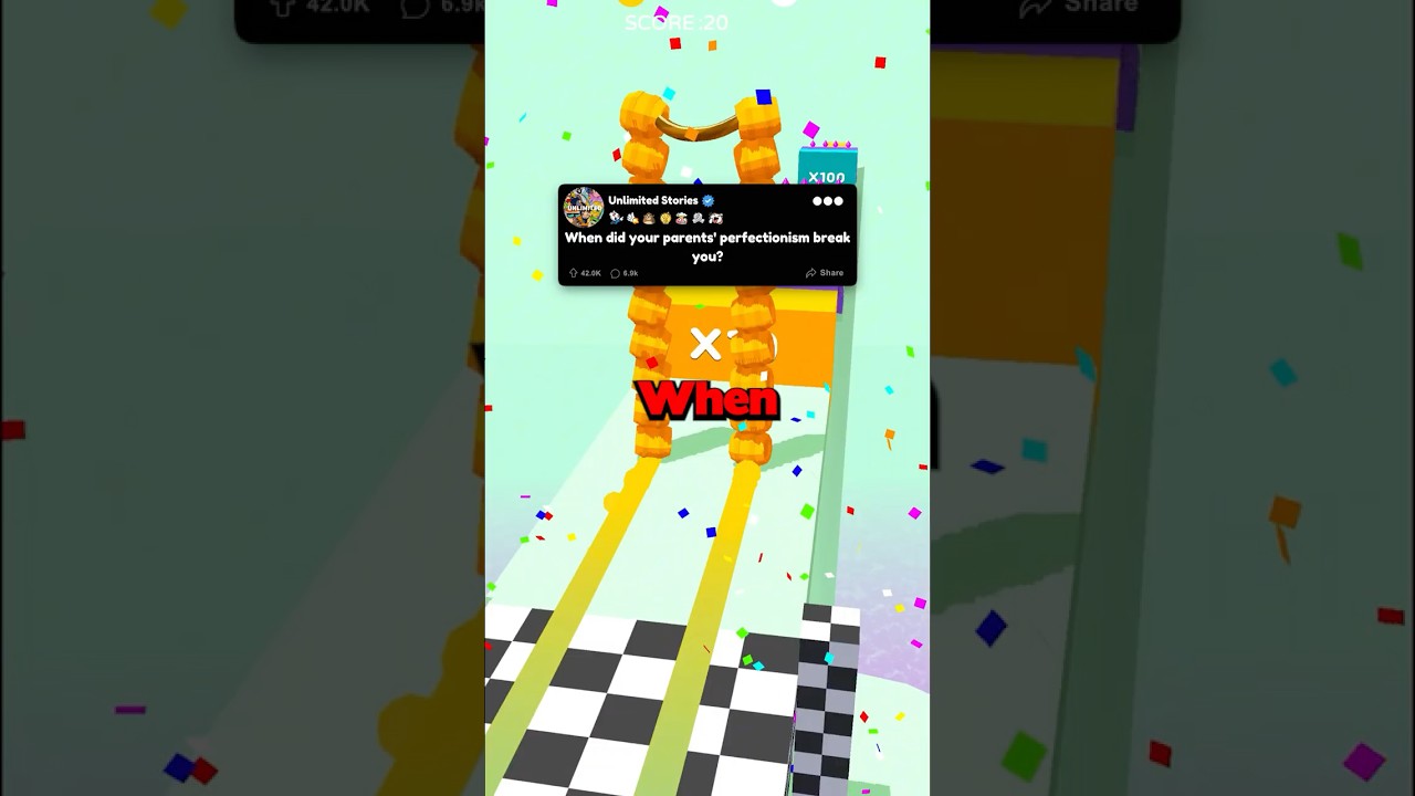 When did your parents' perfectionism break you?