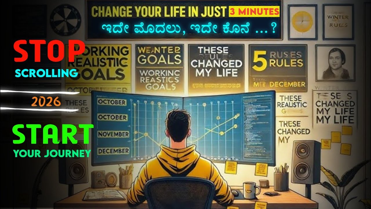 2026 New Journey Begins | Stop Scrolling, Start Building Your Life| ನಿಲ್ಲಬೇಡ, ನುಗ್ಗುತಿರು| 
