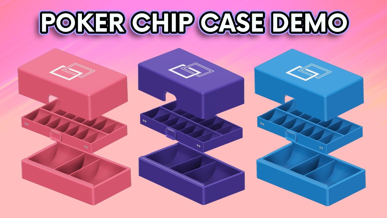 Neon Static Poker Chip Case Demo - LIVE thumbnail