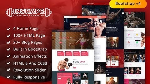 InShape: Gym, Body Building, Fitness Website Template