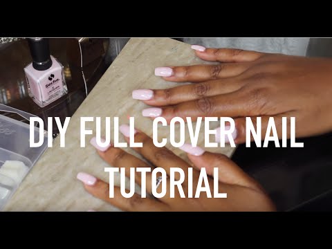 DIY Full Cover Nails in 15 MINUTES | beauty - YouTube