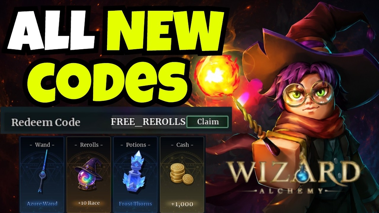 ALL NEW CODES FOR WIZARD ALCHEMY IN MAY 2026! | ROBLOX WIZARD ALCHEMY ...