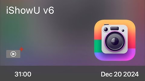 iShowU v6 - Preview