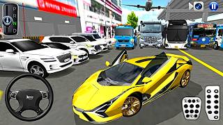 New Golden Lamborghini For Parking - 3d Driving Class android game || Car Game #gameplay #cargame screenshot 4