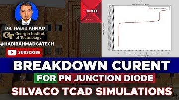 Silvaco TCAD BREAKDOWN CURRENT SIMULATION  for pn Junction Diode and MOSFET 🔧⚡🔥 💻