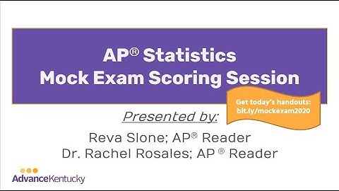 AP Statistics Mock Exam Reading and Scoring Session
