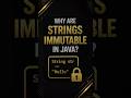 Why Strings are Immutable in Java? | Top Interview Questions #shorts