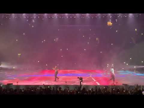 Drake brings out Travis Scott and Lebron James  for SICKO MODE in LA. #AATTM