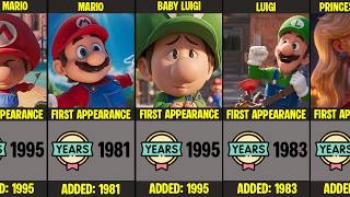 Super Mario Characters First Appearance (1981–2026)
