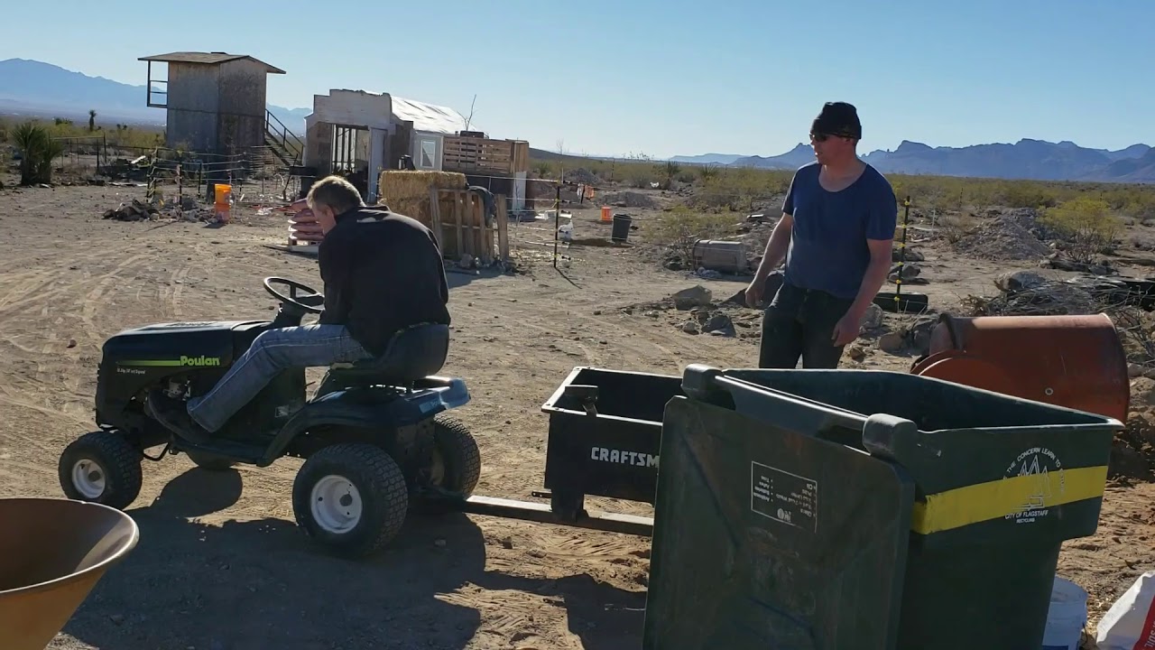 Mixing Soil with a Cement Mixer YouTube