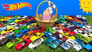 Opening Hot Wheels Easter Egg Surprise Toy Cars!