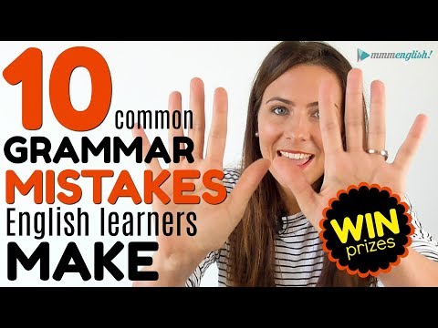 10 MOST COMMON Grammar Mistakes English Learners Make 😭😭😭