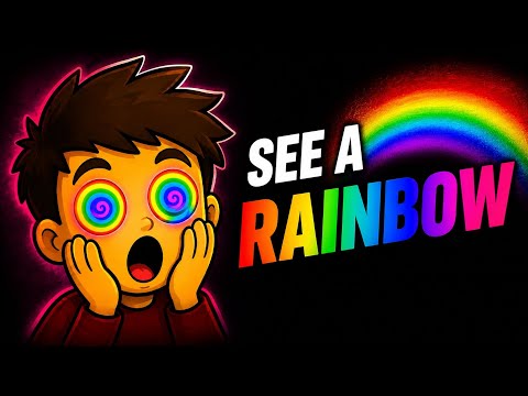 This illusion will make you see a rainbow in your room 🌈  🤨