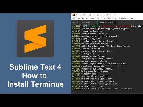 How to Install and Use Terminus in Sublime Text 4 - YouTube