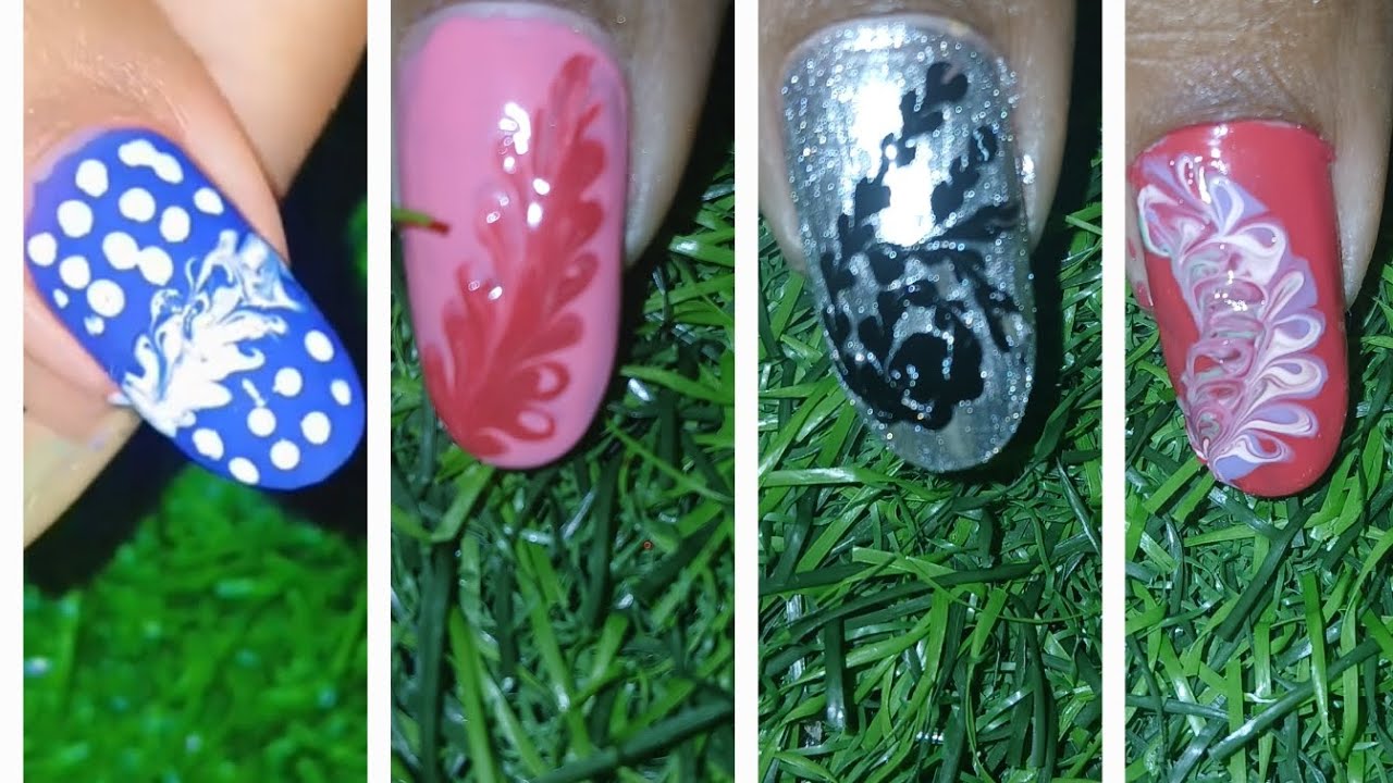 🏡💅EASY NAIL ART TUTORIAL AT HOME 🏡 #nailart #naturelovers #nails #D.janavi ##viral #naildesigns 