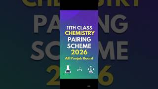 11 Class Chemistry Pairing Scheme 2026| 11 Class Chemistry Paper Pattern 2026| 11th Chemistry Paper