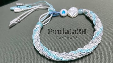 Macrame tutorial | How to make bracelet • Vòng tay pulsera de hilo ブレスレット手镯 팔찌