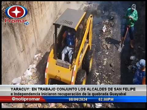 Recuperaron quebrada Guayabal que delimita los municipios San Felipe e Independencia en Yaracuy