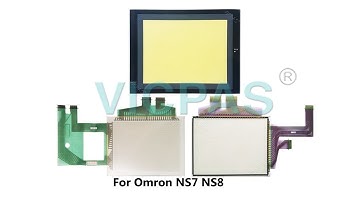 Omron NS7 NS8 touch screen panel replace with front overlay, membrane keypad, lcd display repair