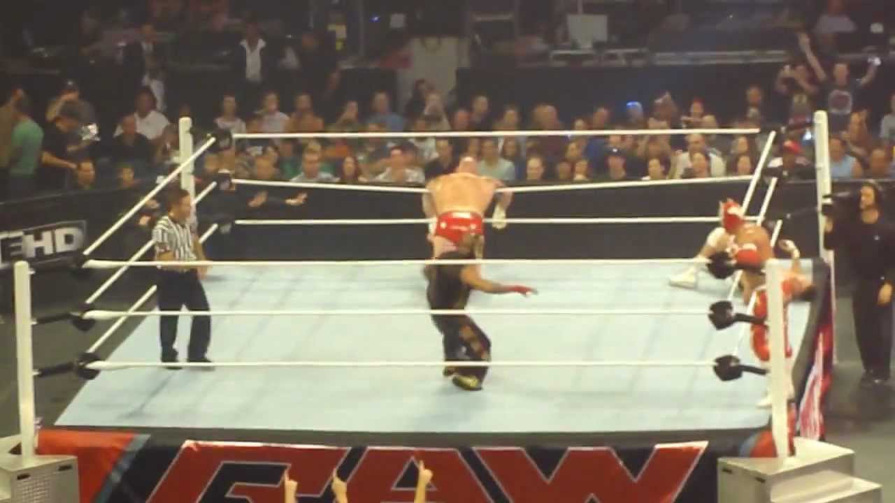 Rey Mysterio & Sin Cara V.S Lord Tensai & Cody Rhodes Match