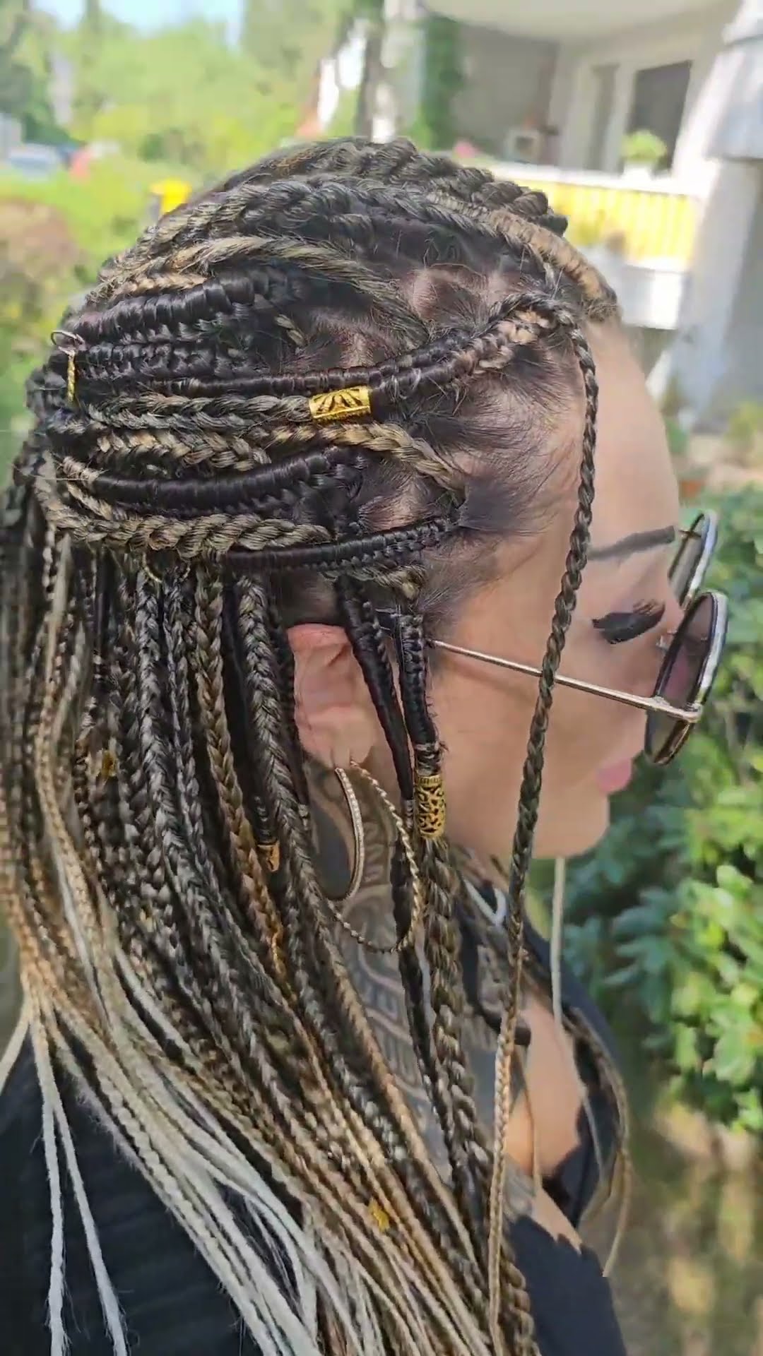 Kanekalon Jumbo Braids Haarverlängerung – 24 Zoll, Synthetisch, Geflochten, 5 Stück