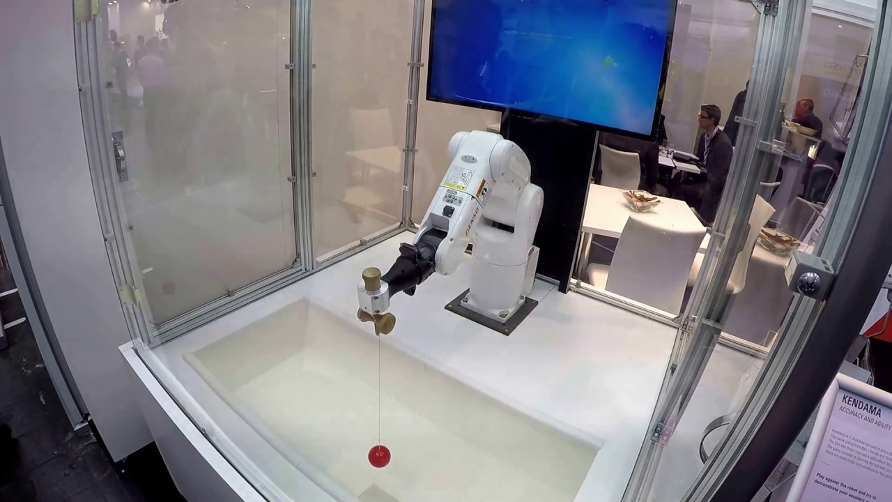 Denso robot catching - YouTube