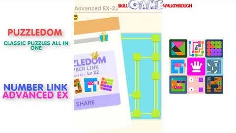 Puzzledom - Number Link ADVANCED EX Level 1 - 50 - Walkthrough