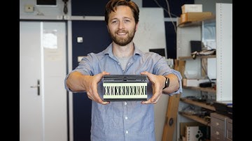 A beam counter: rubber that can count to ten