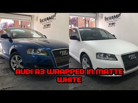 White Auto Vinyl Wrap