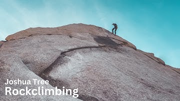 Learning to outdoor climb in Joshua Tree National Park!