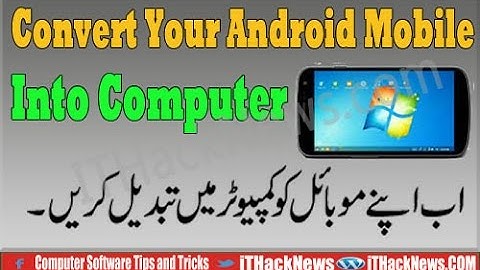 How To install windows 7/8/10 Android Mobile Into Computer