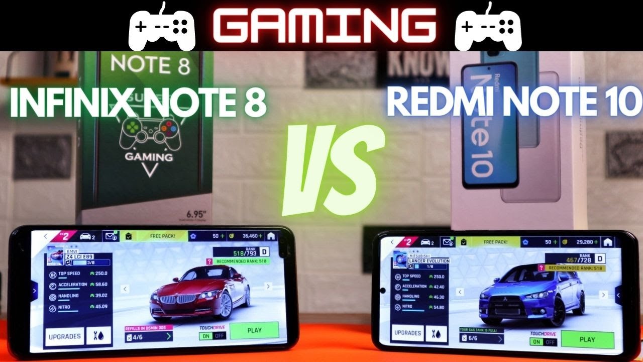 ADU GAMING Infinix Note 8 vs Redmi Note 10, Pilihan SULIT! || GADGET VERSUS #40