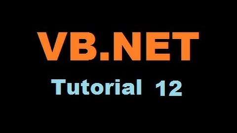 VB.NET Tutorial 12 : How to use Timer Control in Visual Basic .NET ( VB.NET)