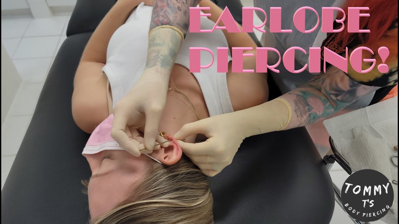 Maya Lobe Piercing! Tommy T's Body Piercing Huntington Beach CA