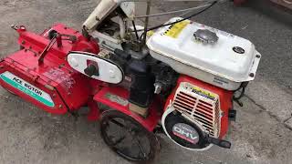 オーレック 管理機 エースローター AR430 土あげ爪付き - YouTube