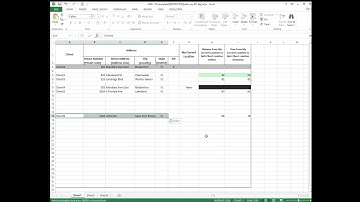 MS Excel route optimization utility